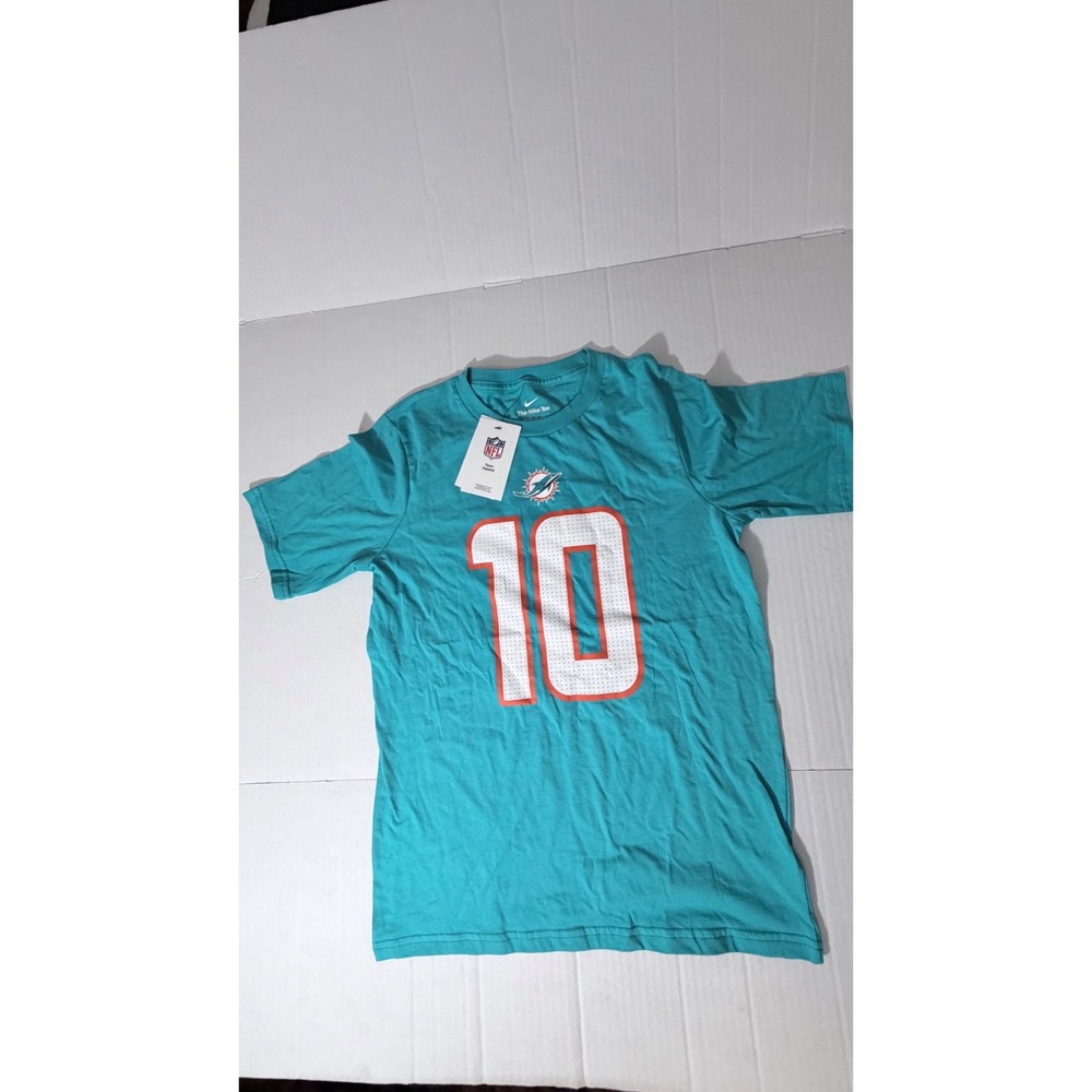Nike Tyreek Hill Miami Dolphins NFL Tee Aqua Blue Kids XL 18/20 T-Shirt 10